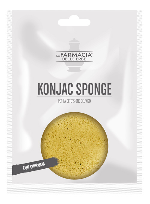 FDE KONJAC SPONGE CURCUMA 1 PEZZO - Farmamood