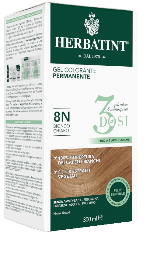 HERBATINT 3DOSI 8N 300 ML - Farmamood
