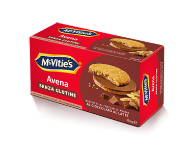MC VITIE'S AVENA AL CIOCCOLATO AL LATTE SENZA GLUTINE 150 G - Farmamood