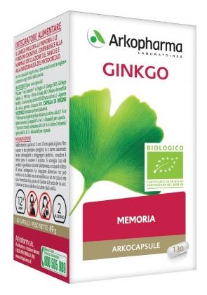 ARKO CAPSULE GINKGO BIO 130 CAPSULE - Farmamood