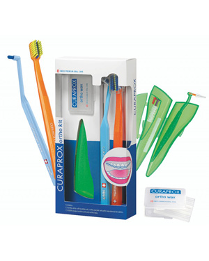 CURAPROX ORTHO KIT 1 SET COMPOSTO DA CS 5460 ORTHO+CS 1009 SINGLE+CPS ORTHO POCKET SET+ORTHO WAX - Farmamood