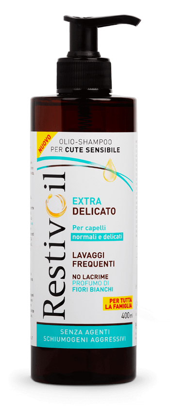 RESTIVOIL EXTRA DELICATO OLIO SHAMPOO PER CUTE SENSIBILE 400 ML - Farmamood