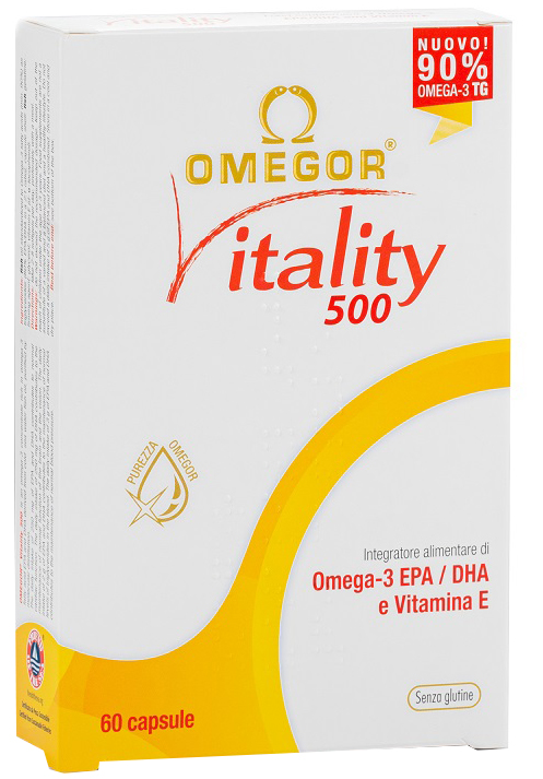 OMEGOR VITALITY 500 60 CAPSULE - Farmamood