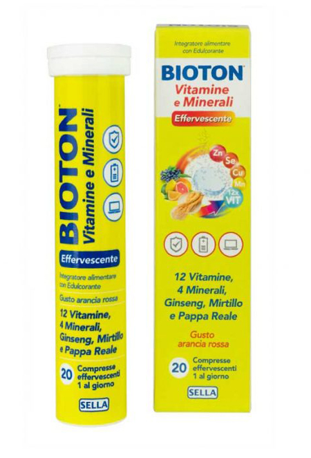 BIOTON VITAMINE E MINEALI 20 COMPRESSE EFFERVESCENTI - Farmamood