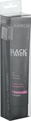 CURAPROX BLACK IS WHITE DENTIFRICI SBIANCANTI 1 DENTIFRICIO DA 90ML + 1 SPAZZOLINO - Farmamood