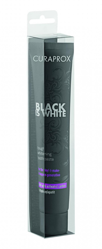 CURAPROX BLACK IS WHITE DENTIFRICIO TRAVEL SIZE 10 ML - Farmamood