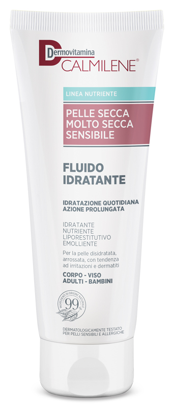 DERMOVITAMINA CALMILENE FLUIDO IDRATANTE PER PELLE SECCA, MOLTO SECCA E SENSIBILE 250 ML - Farmamood