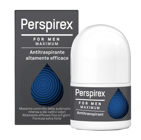 PERSPIREX FOR MEN MAXIMUM ANTITRASPIRANTE ROLL ON 20 ML - Farmamood