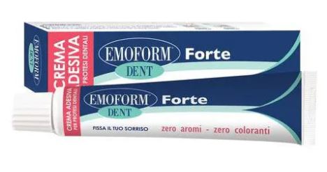 CREMA ADESIVA EMOFORM DENT FORTE PER PROTESI DENTALI 70 G - Farmamood