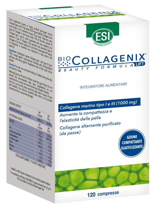 ESI BIOCOLLAGENIX 120 COMPRESSE - Farmamood