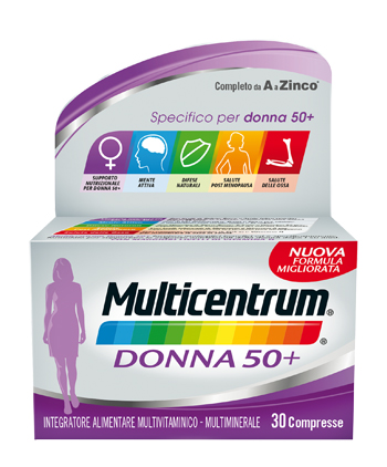 MULTICENTRUM DONNA 50+ 60 COMPRESSE - Farmamood