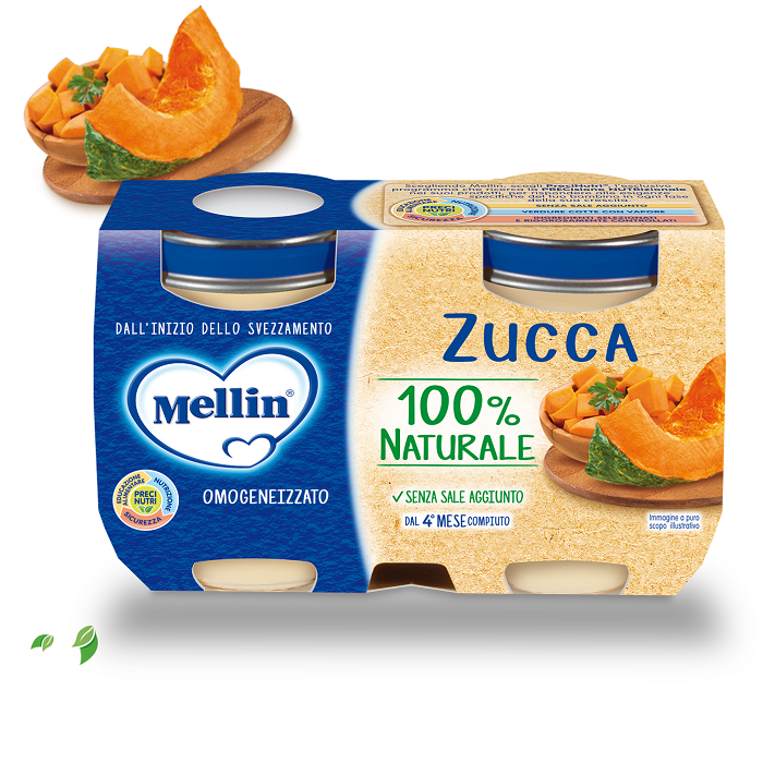 OMOGENEIZZATO ZUCCA 2 X 125 G - Farmamood