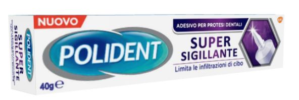 POLIDENT SUPER TENUTA+SIGILLANTE ADESIVO PROTESI DENTALE 40 G - Farmamood