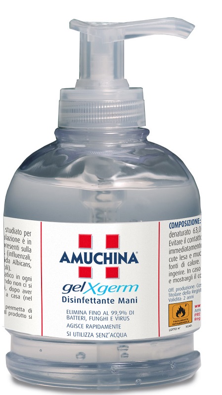 AMUCHINA GEL X-GERM DISINFETTANTE MANI 250 ML - Farmamood