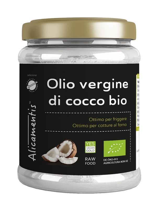OLIO VERGINE DI COCCO BIO 500 ML ALICAMENTIS - Farmamood