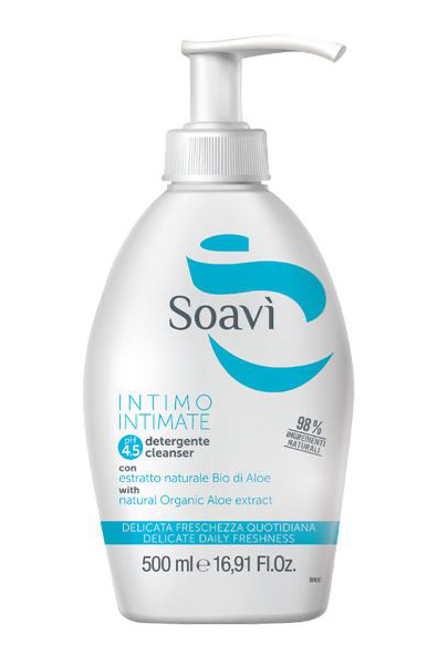 SOAVI INTIMO DELICATO PH4,5 FLACONE CON DISPENSER 500 ML - Farmamood