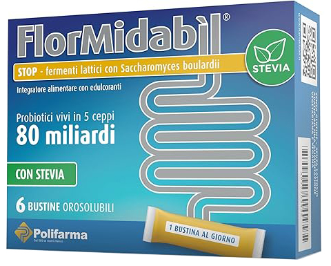 FLORMIDABIL STOP 6 BUSTINE CON STEVIA - Farmamood