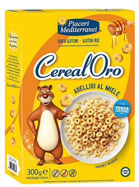 PIACERI MEDITERRANEI CEREALORO ANELLINI MIELE 300 G - Farmamood