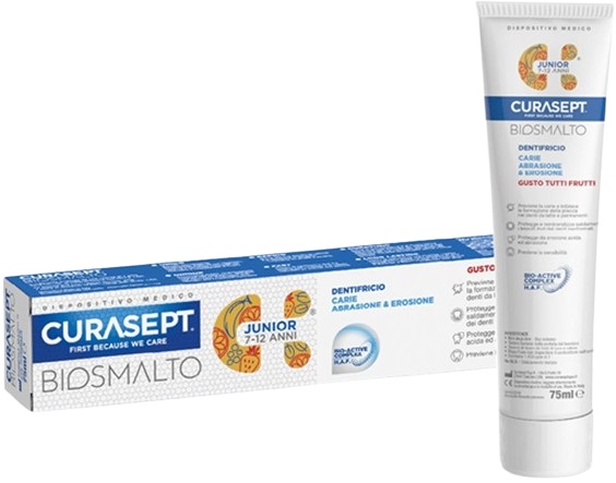 CURASEPT BIOSMALTO DENTIFRICIO JUNIOR 75 ML - Farmamood