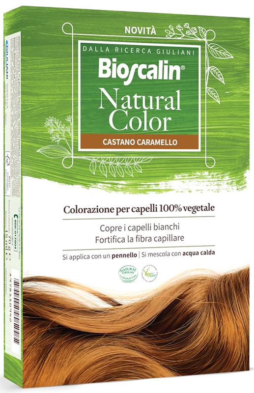 BIOSCALIN NATURAL COLOR CASTANO CARAMELLO 70 G - Farmamood