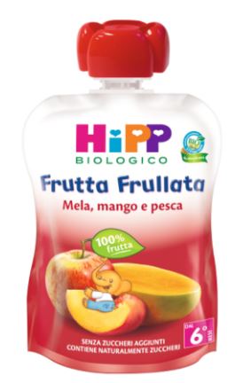 HIPP BIO FRUTTA FRULLATA MELA/MANGO/PESCA 90 G - Farmamood