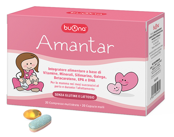 AMANTAR 20 COMPRESSE DA 1,6 G + 20 CAPSULE DA 0,637 G - Farmamood