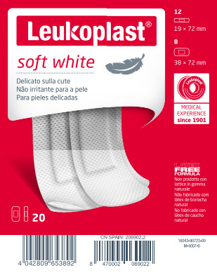 LEUKOPLAST SOFT WHITE 20 PEZZI ASSORTITI - Farmamood