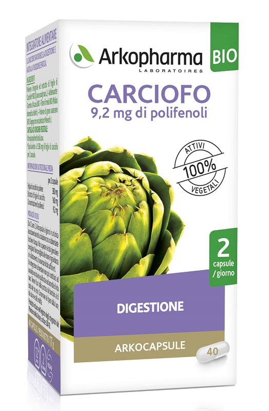 ARKO CAPSULE CARCIOFO BIO 40 CAPSULE - Farmamood
