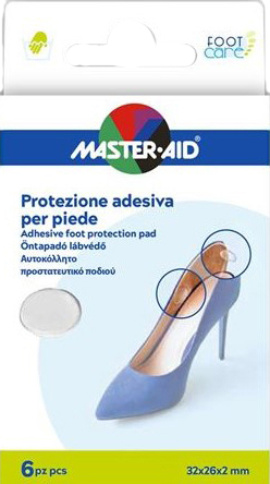 MASTER-AID FOOT CARE PROTEZIONE GEL ADESIVA 6 PEZZI - Farmamood