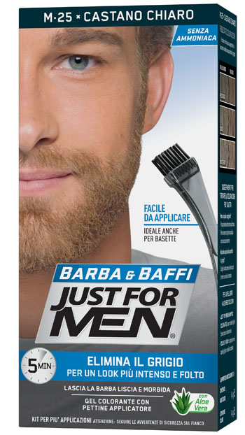 JUST FOR MEN BARBA & BAFFI M25 CASTANO CHIARO 51 G - Farmamood