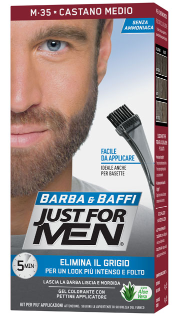 JUST FOR MEN BARBA & BAFFI M35 CASTANO MEDIO 51 G - Farmamood