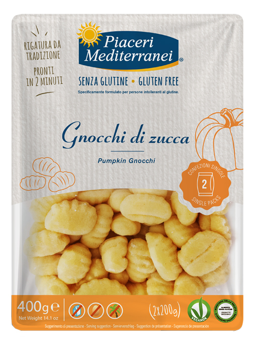 PIACERI MEDITERRANEI GNOCCHI DI ZUCCA 400 G - Farmamood