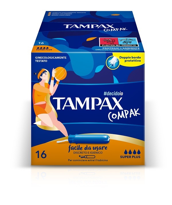 TAMPAX COMPAK ASSORBENTE INTERNO SUPER PLUS 16 PEZZI - Farmamood