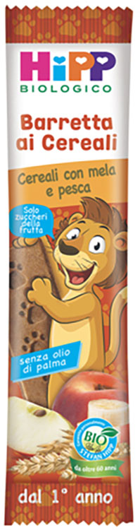 HIPP BIO BARRETTA AI CEREALI CON MELA/PESCA 20 G - Farmamood