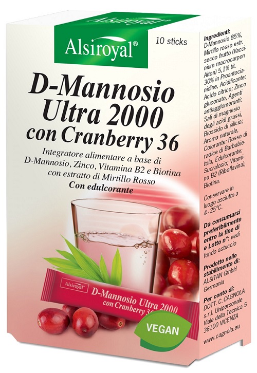 D MANNOSIO ULTRA 2000 CRANBERRY 10 STICK - Farmamood