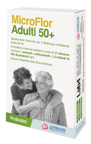 MICROFLOR ADULTI 50+ 30 CAPSULE - Farmamood