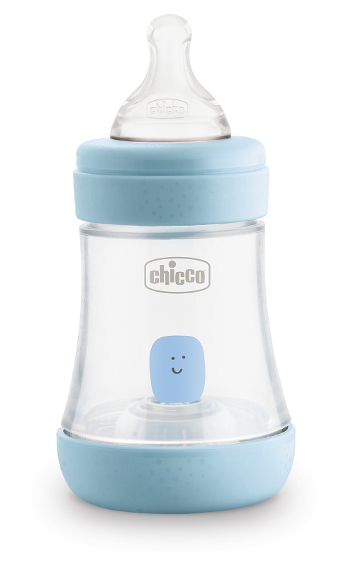 CHICCO BIBERON PERFECT 5 BOY 150 ML IN SILICONE 1 FORO - Farmamood