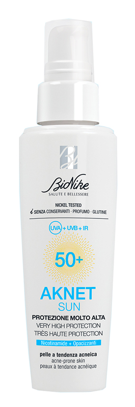 AKNET SUN PROTEZIONE MOLTO ALTA SPF50+ 50 ML - Farmamood