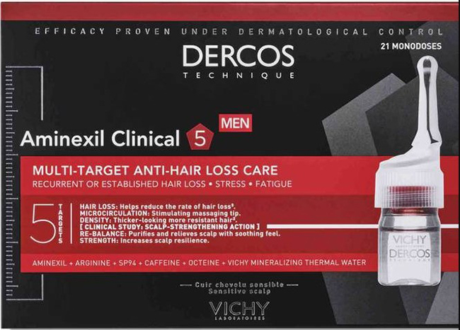 DERCOS AMINEXIL UOMO 12 FIALE 6 ML - Farmamood
