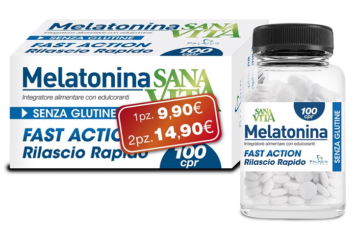SANAVITA MELATONINA 100 COMPRESSE - Farmamood