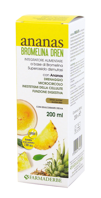 ANANAS BROMELINA DREN 200 ML - Farmamood