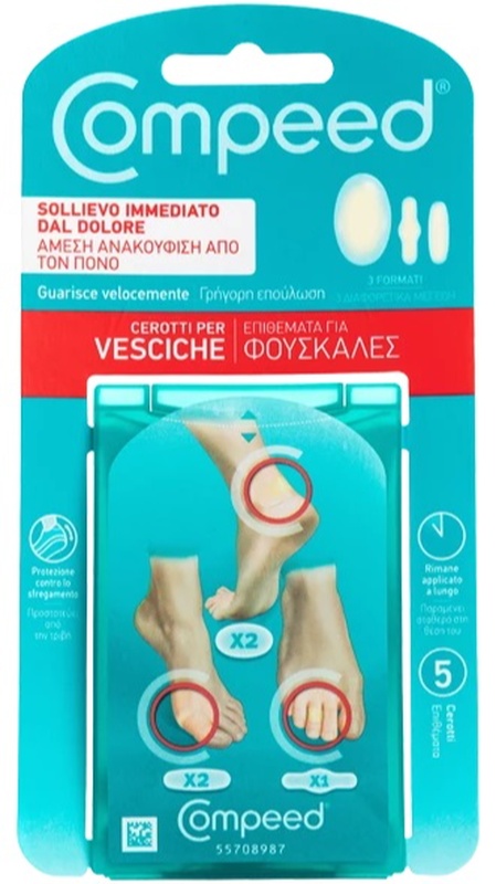 COMPEED CEROTTI PER VESCICHE MISTO 5 PEZZI - Farmamood