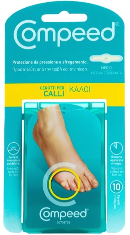 COMPEED CEROTTI PER CALLI MEDIO 10 PEZZI - Farmamood