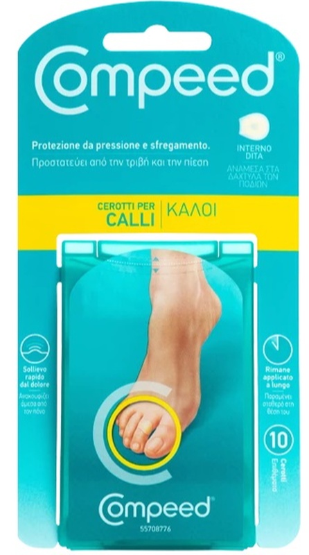COMPEED CEROTTI PER CALLI INTERNO DITA 10 PEZZI - Farmamood