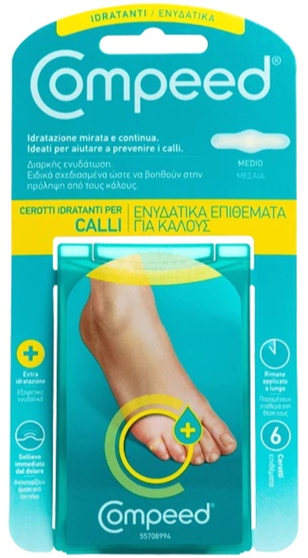 COMPEED CEROTTI PER CALLI IDRATANTI 6 PEZZI - Farmamood