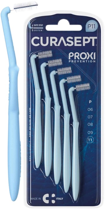 CURASEPT PROXI ANGLE P11 AZZURRO/LIGHT BLUE - Farmamood