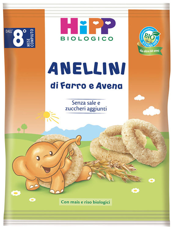 HIPP BIO ANELLINI FARRO AVENA 30 G - Farmamood