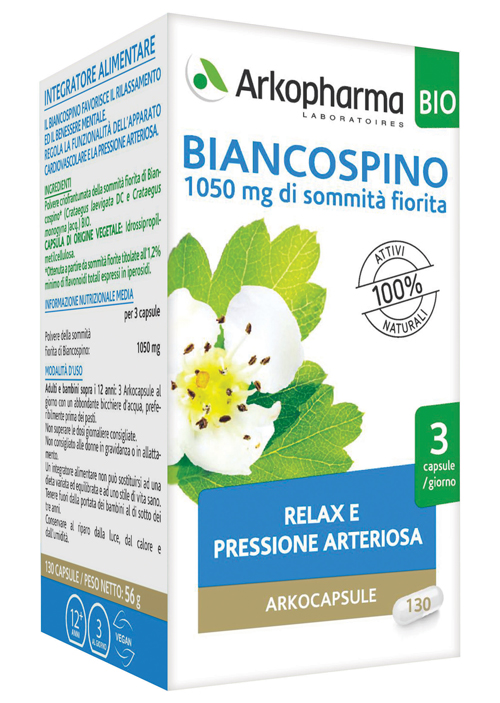 ARKO CAPSULE BIANCOSPINO BIO 45 CAPSULE - Farmamood
