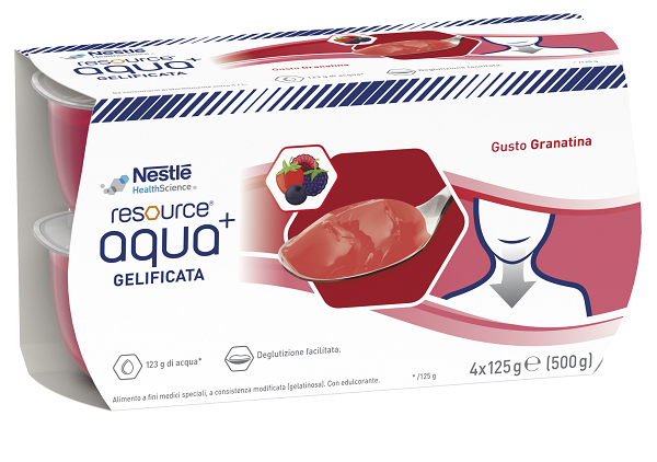 RESOURCE AQUA ACQUA GELIFICATA+GRENADA CUP 6 4X125 G - Farmamood