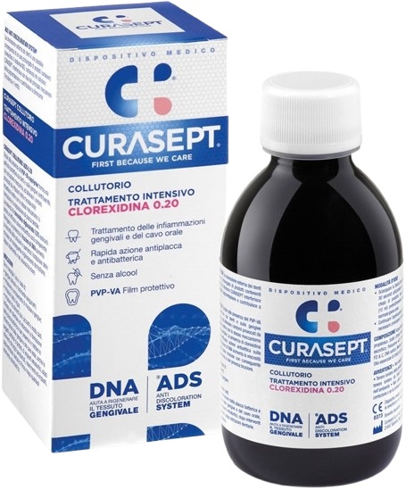 CURASEPT COLLUTORIO 0,20 ADS + DNA 200 ML - Farmamood